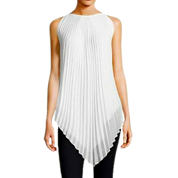 Max Studio Tops - Max Studio Accordian Pleated Top Blouse Small